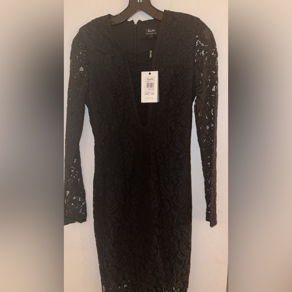 Black lace dress